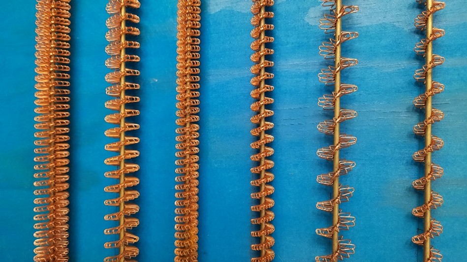 A photo of wire wound inserts