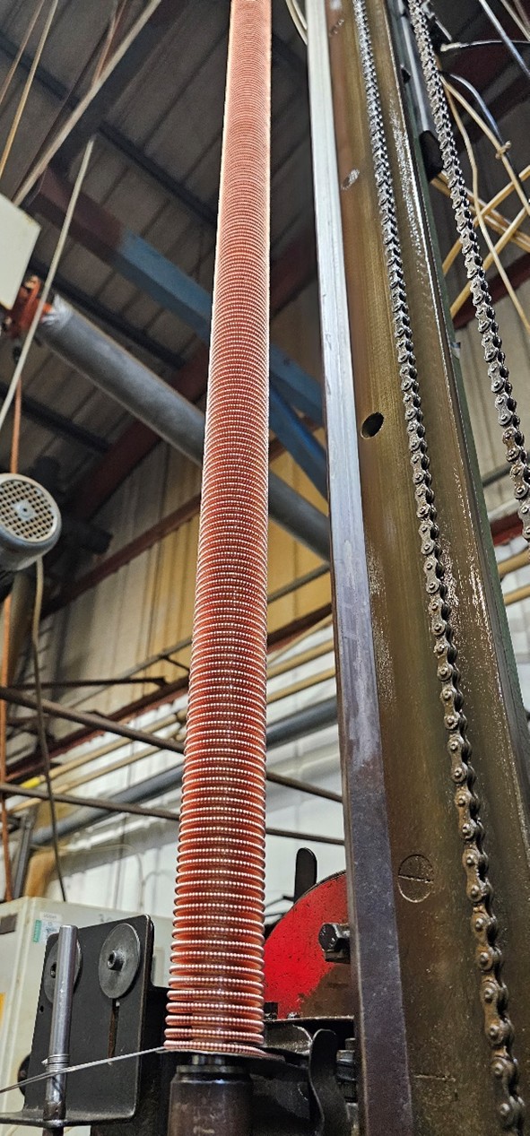 A photo of wire wound tubes
