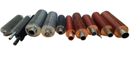 A selection of tubes made of different materials and windings